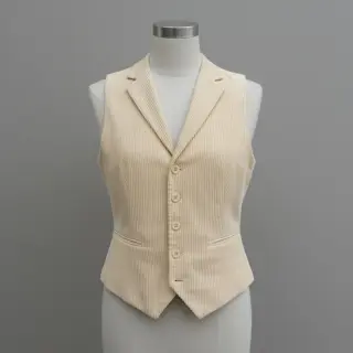 Catifea raiată 6W WASHED STRETCH butter