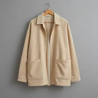 Catifea raiată 6W WASHED STRETCH butter