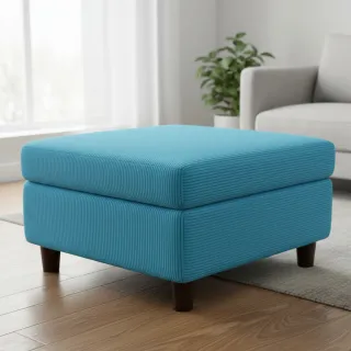 Catifea raiată HUGGY turquoise