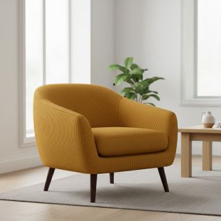 Catifea raiată HUGGY ocre