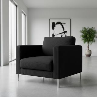 Catifea raiată HUGGY noir