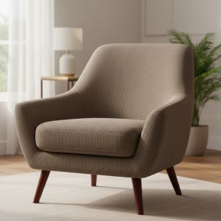 Catifea raiată HUGGY taupe