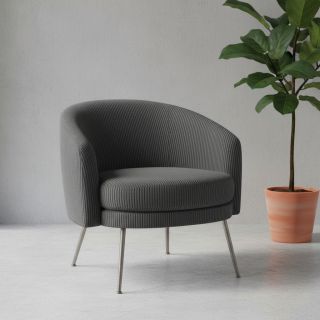 Catifea raiată HUGGY anthracite