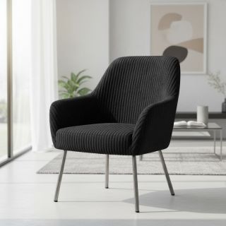 Catifea raiată HANNIBAL noir