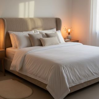 Catifea raiată HANNIBAL beige