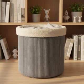 Catifea raiată Cofur fleece grey