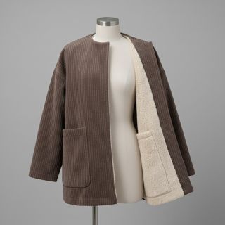 Catifea raiată Cofur fleece dark brown