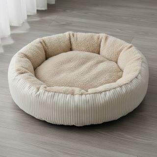 Catifea raiată Cofur fleece off white