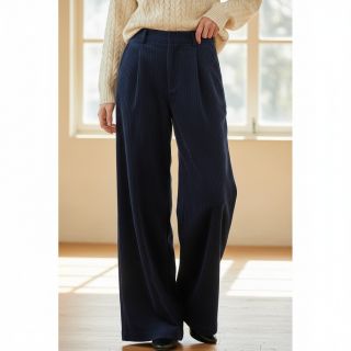 Catifea raiată 6W WASHED STRETCH navy
