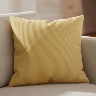 Catifea raiată 6W WASHED STRETCH light yellow