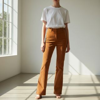 Catifea raiată 6W WASHED STRETCH rust