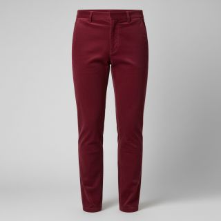 Catifea raiată 6W WASHED STRETCH dark red