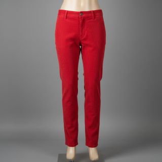 Catifea raiată 6W WASHED STRETCH red