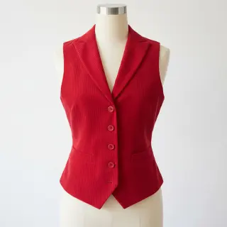 Catifea raiată 6W WASHED STRETCH red