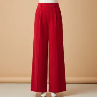 Catifea raiată 6W WASHED STRETCH red