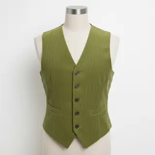Catifea raiată 6W WASHED STRETCH green