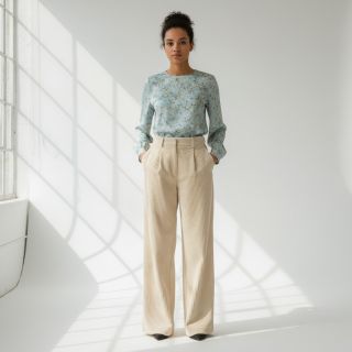 Catifea raiată 6W WASHED STRETCH sand