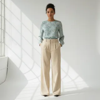 Catifea raiată 6W WASHED STRETCH sand