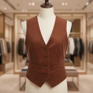 Catifea raiată 6W WASHED STRETCH nutbrown