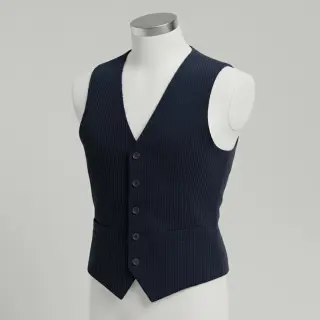 Catifea raiată 6W COTTON TOUCH navy