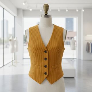 Catifea raiată 6W COTTON TOUCH ochre