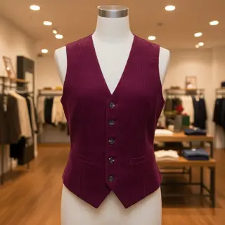 Catifea raiată 6W COTTON TOUCH bordeaux