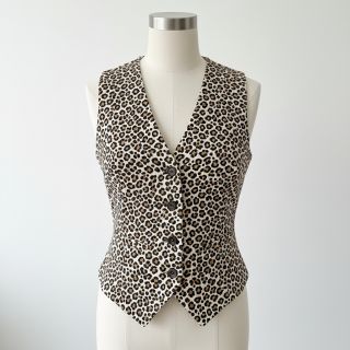 Catifea raiată STRETCH Little Leopard light sand