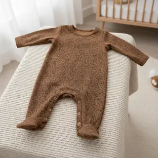 Catifea raiată STRETCH Little deer taupe