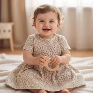 Catifea raiată STRETCH Little sheep light sand