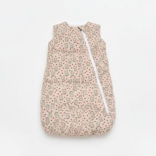 Catifea raiată STRETCH Little foxes light sand