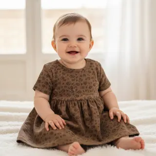 Catifea raiată STRETCH Little hedgehog taupe