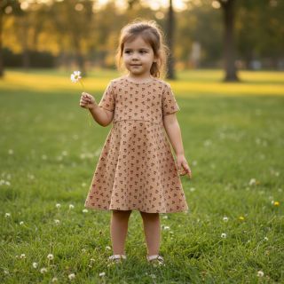 Catifea raiată STRETCH Little cherry sand