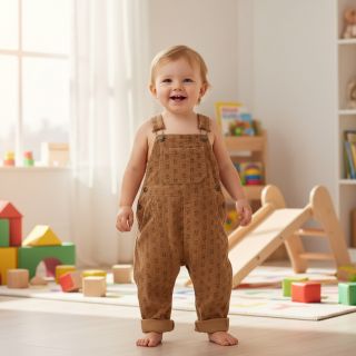 Catifea raiată STRETCH Little bunny sand