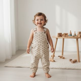 Catifea raiată STRETCH Little bunny light sand