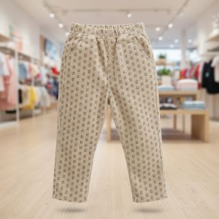 Catifea raiată STRETCH Little bunny light sand