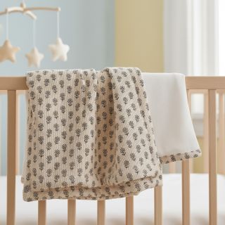 Catifea raiată STRETCH Little flower light sand