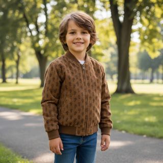 Catifea raiată STRETCH Little flower taupe