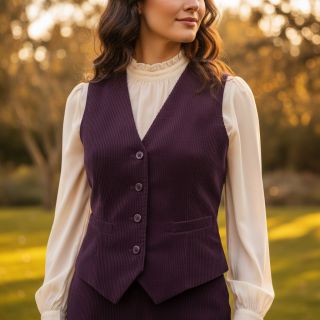 Catifea raiată aubergine