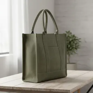 CANVAS STONEWASHED army green