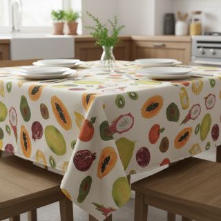 Țesătură decorativă Linenlook Fruit digital print