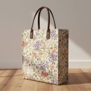 Țesătură decorativă Linenlook Flowers meadow digital print