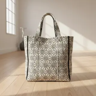 Țesătură decorativă jacquard Bong ecru