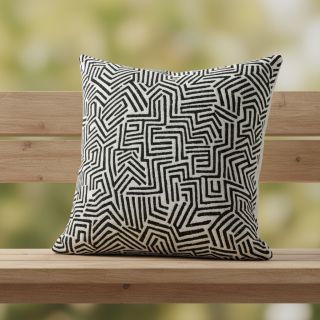 Țesătură decorativă jacquard Mesopotamie allover graphite