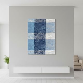 Țesătură decorativă FRENCH TABLE CLOTH JACQUARD Niwa allover indigo