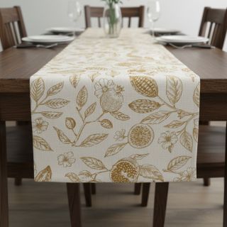 Țesătură decorativă RUSTIC VINTAGE PRINT Granata peanut