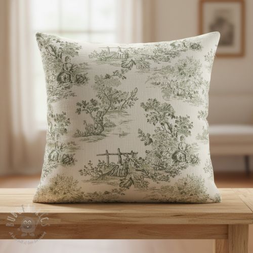 Țesătură decorativă RUSTIC VINTAGE PRINT Gabrielle kaki