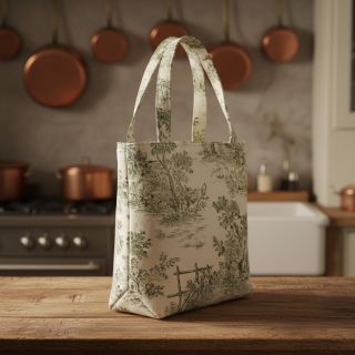 Țesătură decorativă RUSTIC VINTAGE PRINT Gabrielle kaki