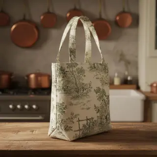Țesătură decorativă RUSTIC VINTAGE PRINT Gabrielle kaki