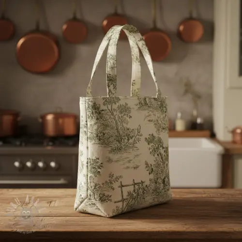 Țesătură decorativă RUSTIC VINTAGE PRINT Gabrielle kaki