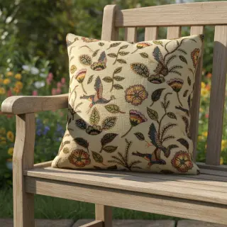 Țesătură decorativă GOBELIN PREMIUM Primal Birdscape Art design B